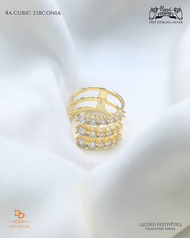Perri CZ Adjustable Ring