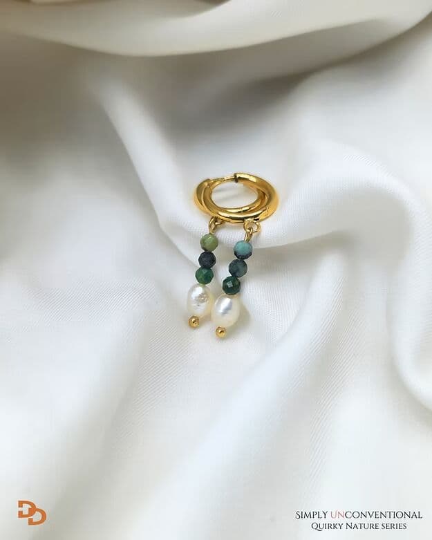 Stone and pearl drop